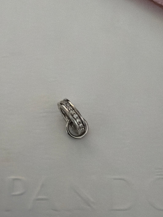 Thomas Sabo Sterling Silver Pave Clip Holder for Necklace Chain