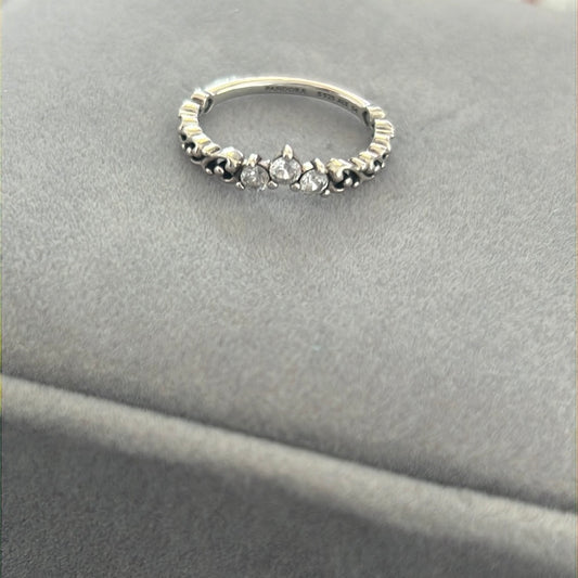 Genuine Pandora Regal Swirl Tiara Ring Size 60 Choose Metal