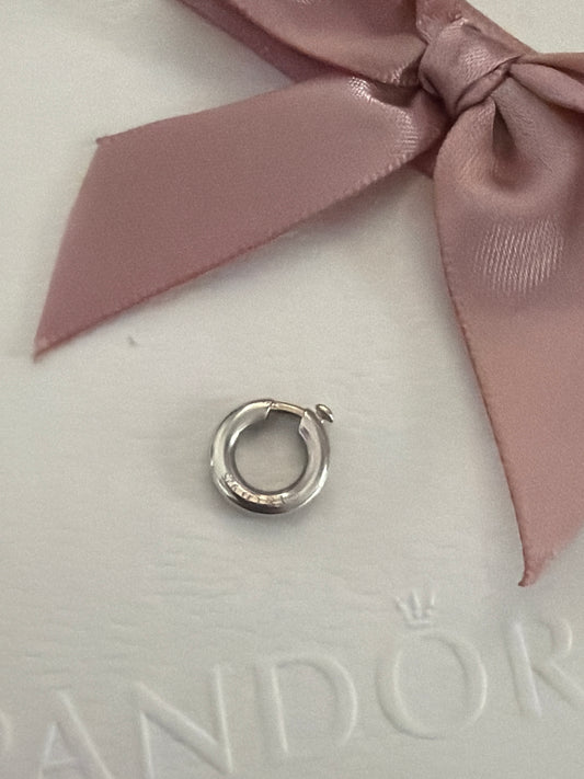 Genuine Tiffany & CO Sterling Silver Charm Jump Hoop Clip Links