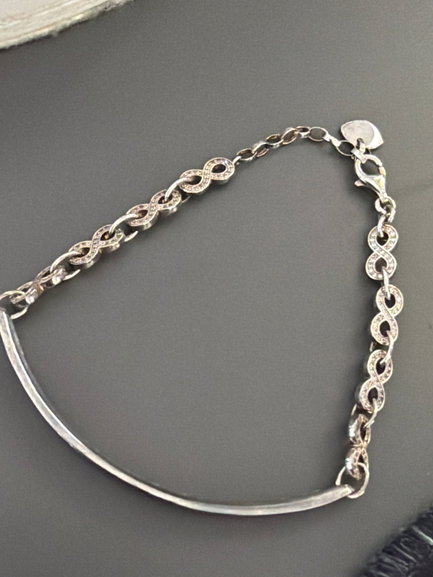 Genuine Thomas Sabo Pave Infinity Love Bridge 19cm Mens?