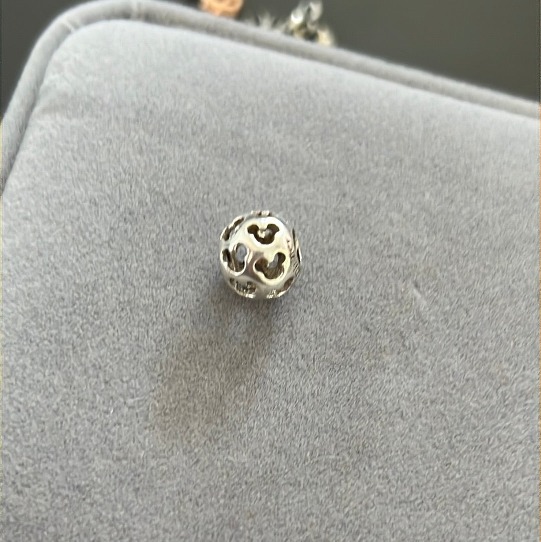 Genuine Chamilia Disney Mickey Face Openwork Charm