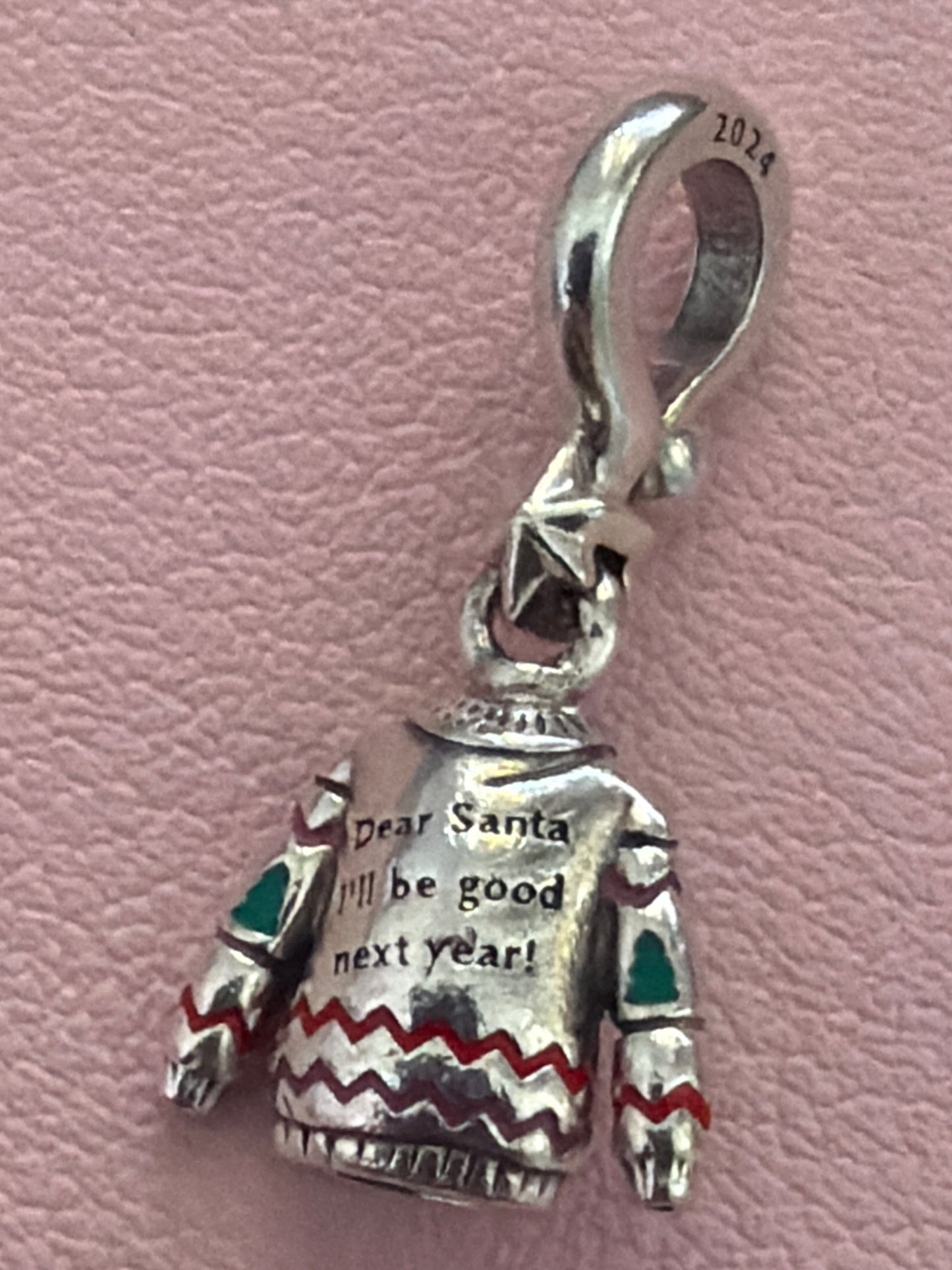 Genuine Pandora 2024 Christmas CZ Colourful Jumper Sweater Charm