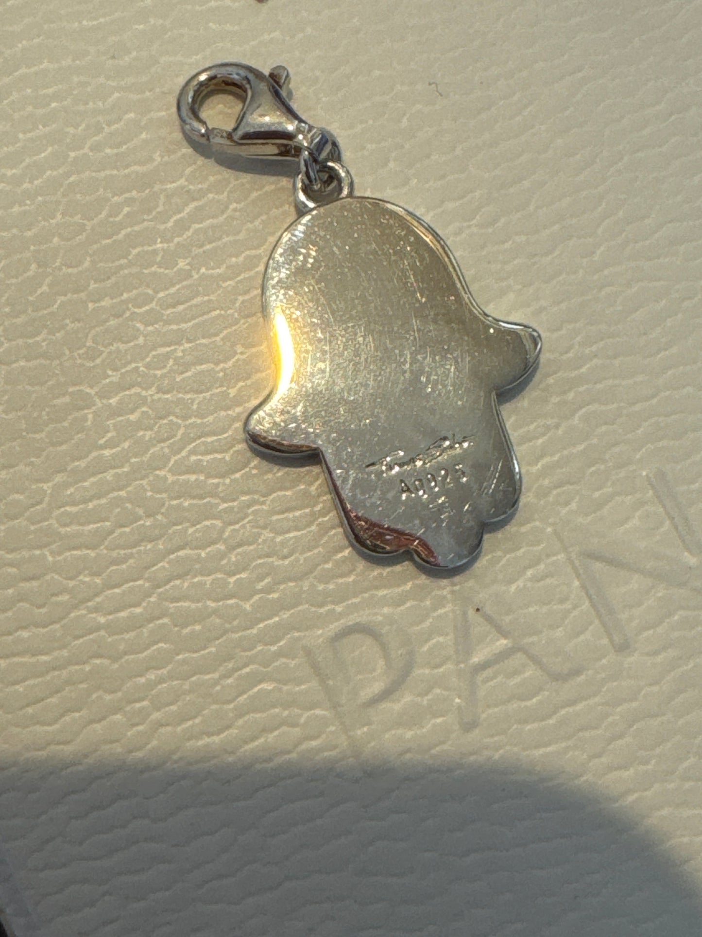 Genuine Thomas Sabo Large Turquoise Teal Hamsa Fatima Hand Dangle Charm