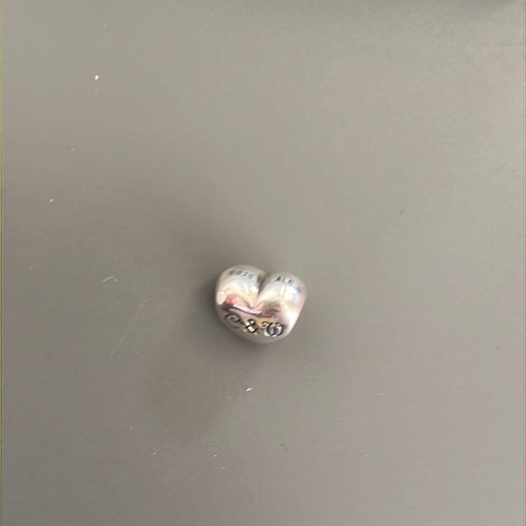 Genuine Pandora William and Cate Royal Wedding Charm Heart Blue Stone Royal Blue