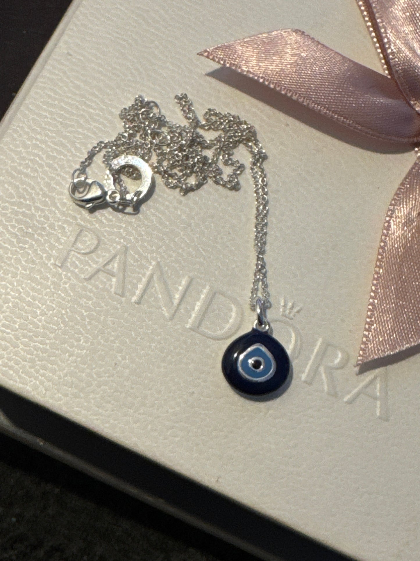 Genuine Thomas Sabo Nazar's Eye Evil Lucky Eye Necklace 45cm