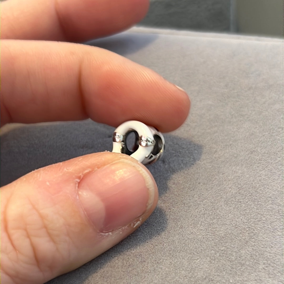 Genuine Pandora Disney Star Wars Enamel Storm Trooper Hemlet Charm