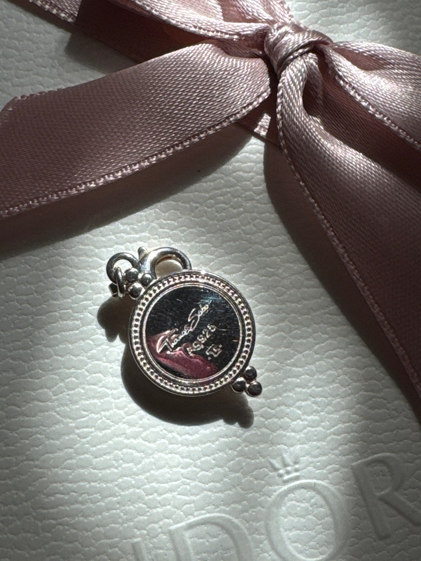 Genuine Thomas Sabo Lotus Coin Ethnic Clip Charm Dangle