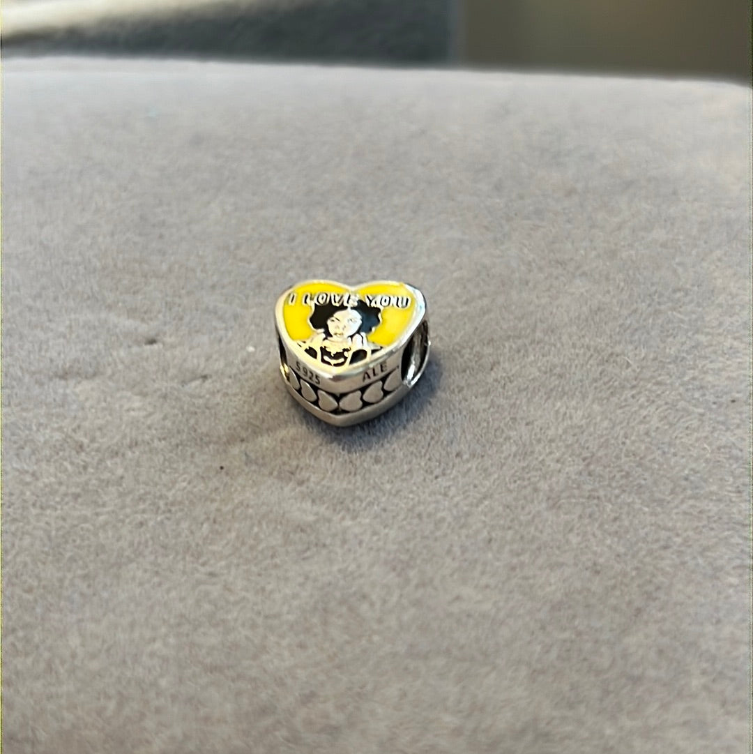 Genuine Pandora Disney Star Wars Enamel Heart Hans Solo Layla I Love You Charm
