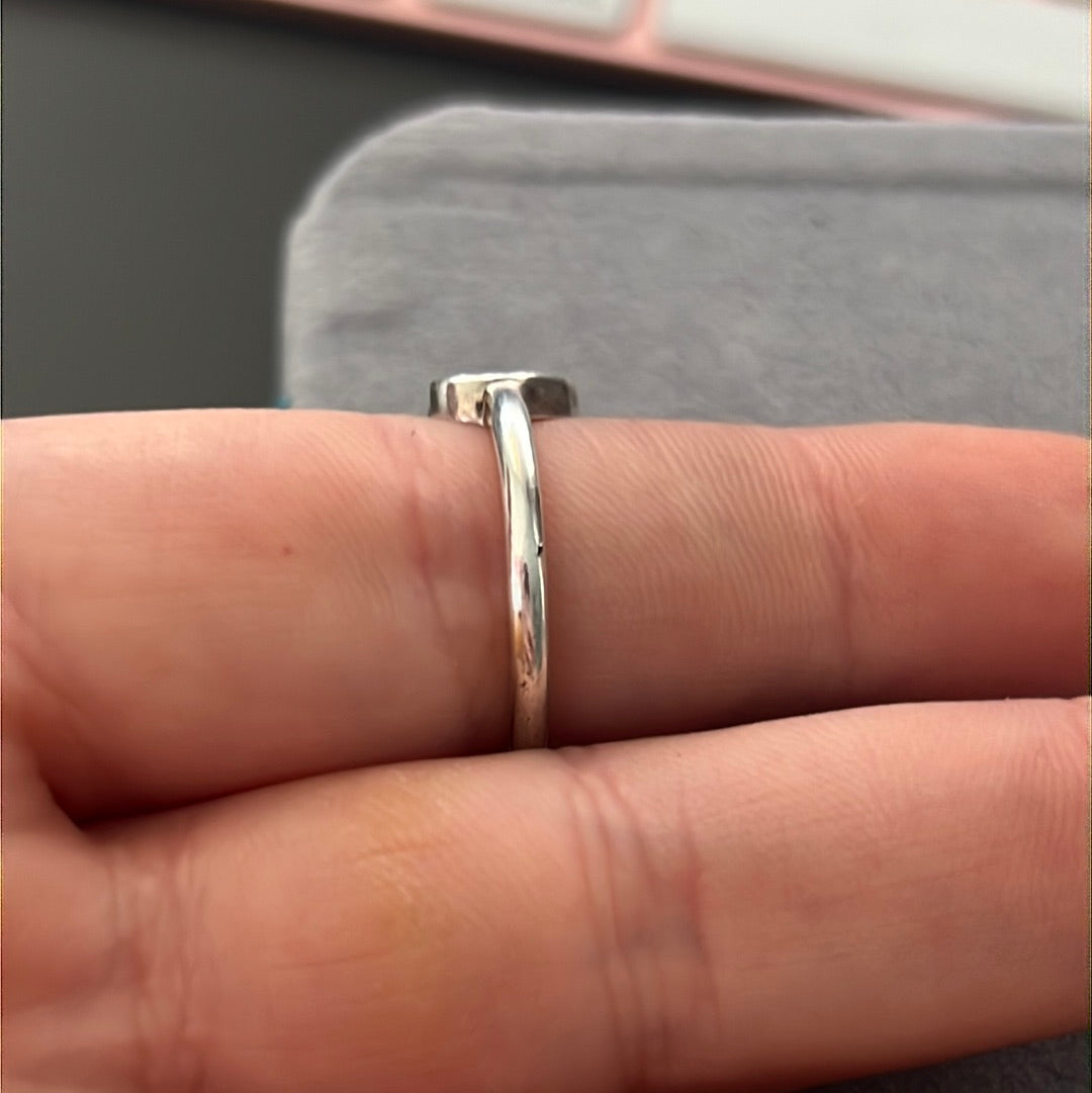 Genuine Thomas Sabo Sterling Silver Double Heart Ring Size 54