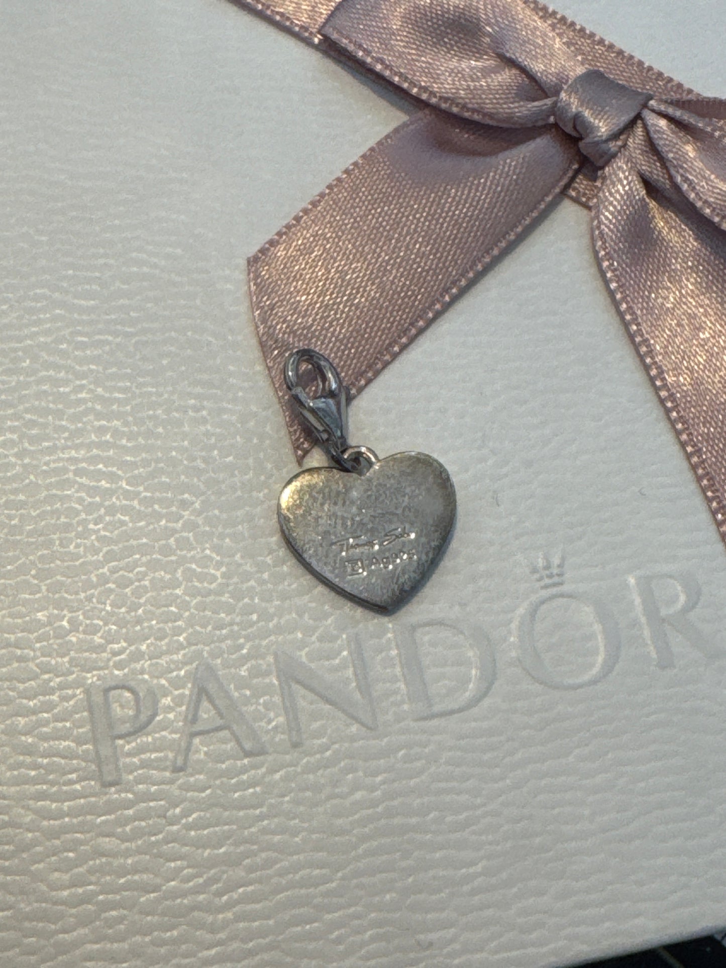 Genuine Thomas Sabo Silver Auntie CZ Flat Dangle Charm