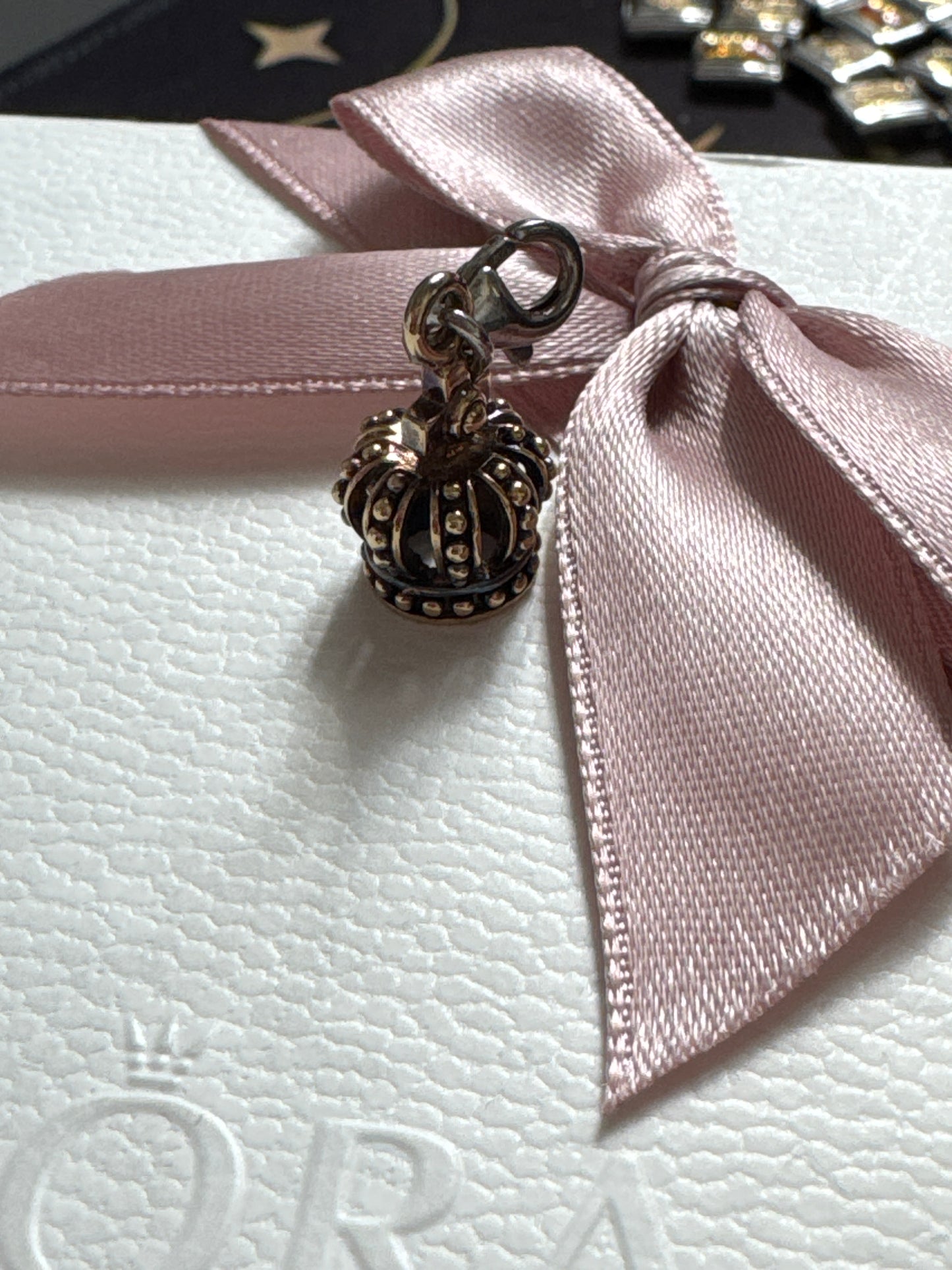 Genuine Thomas Sabo Gold Tone Crown Charm Dangle