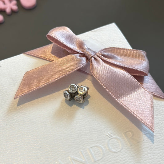 Genuine Pandora Clear CZ Stone Spacer Charm x1