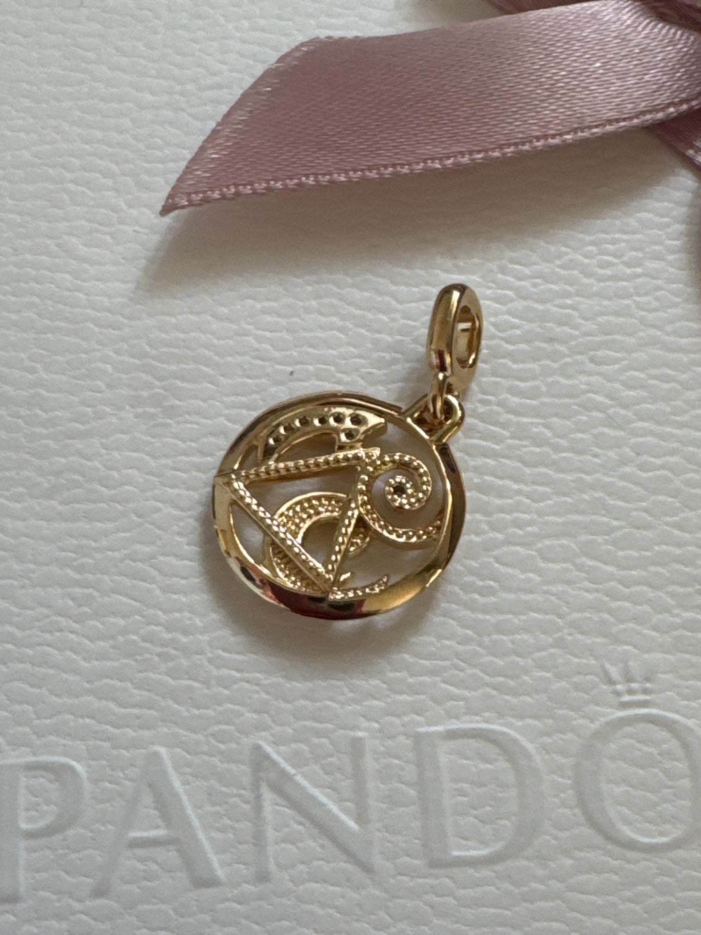 Genuine Pandora Me Shine Gold Pave Elements Medallion Charm