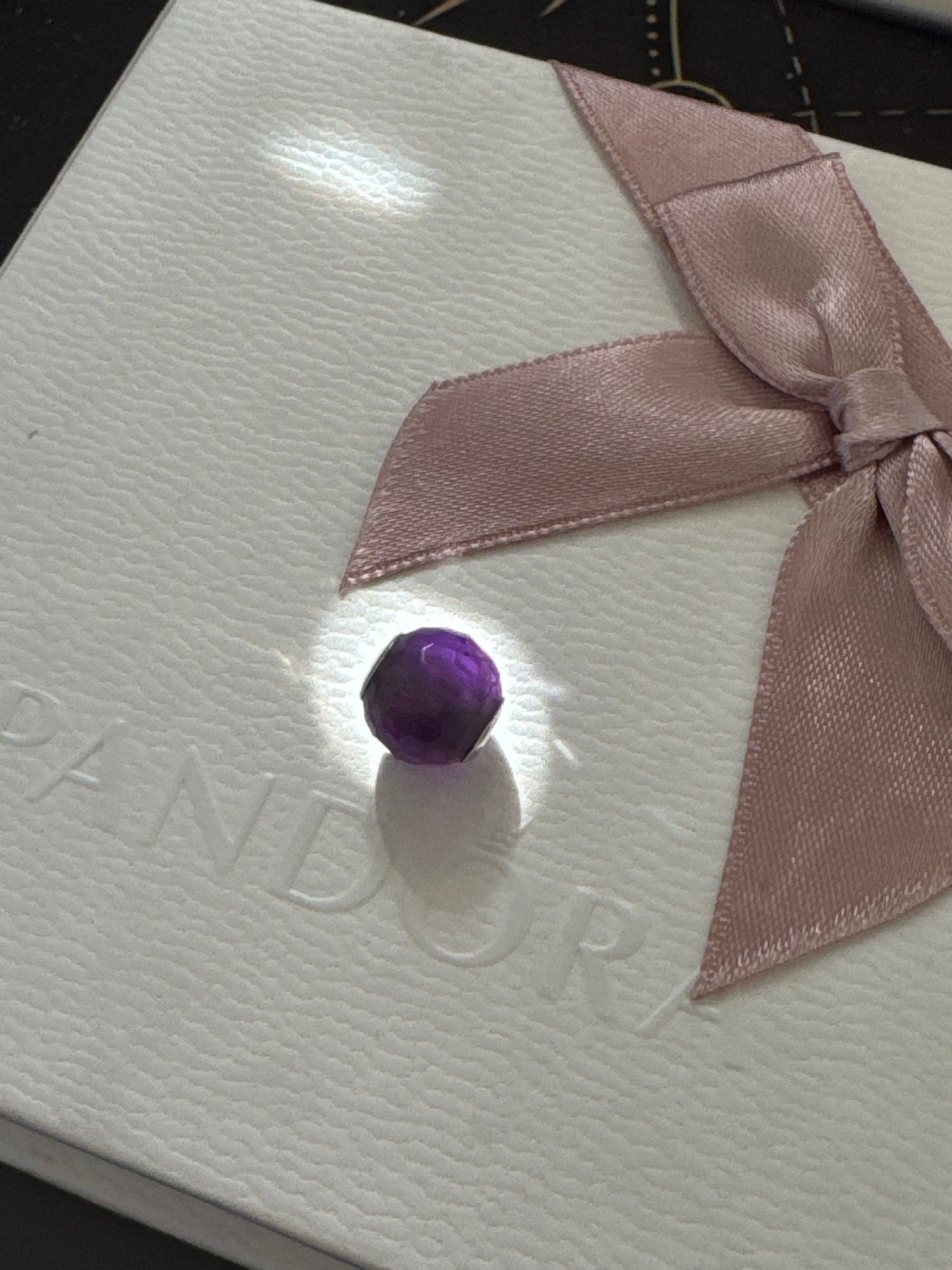 Genuine Thomas Sabo Karma Purple Faceted Charm
