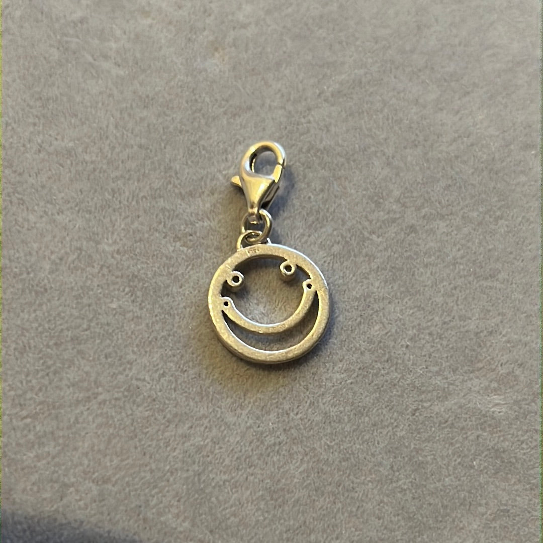Genuine Thomas Sabo CZ Smiley Face Clip Charm