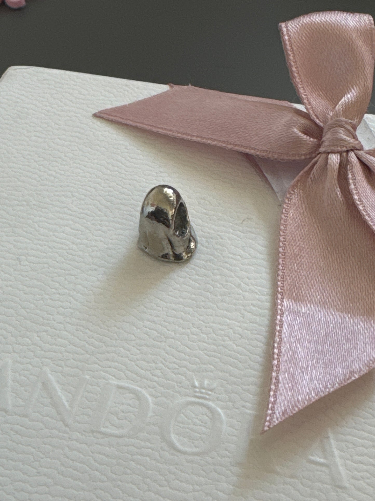 Sterling Silver Ghost Holding a Pumpkin Halloween Charm