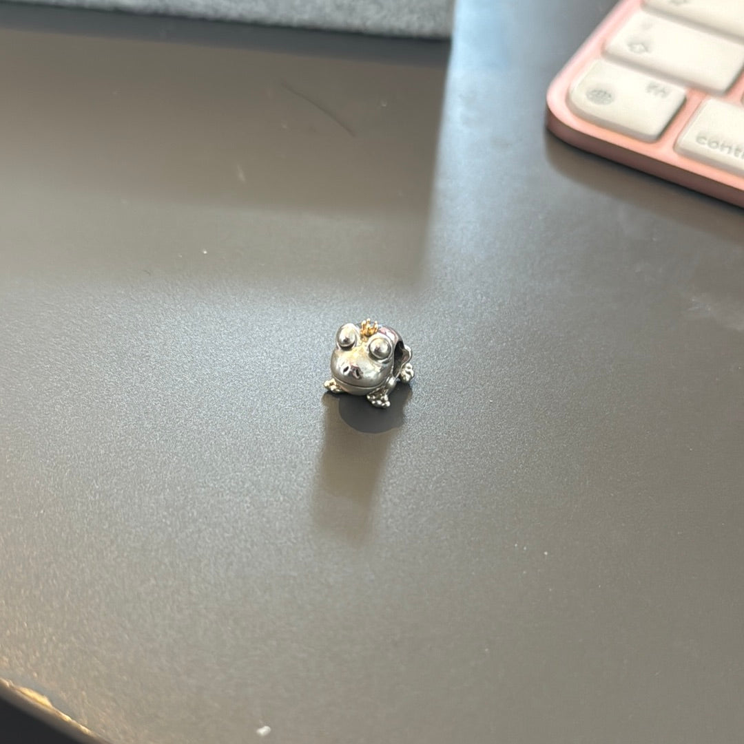 Genuine Pandora Two Tone Frog Prince New Style Charm