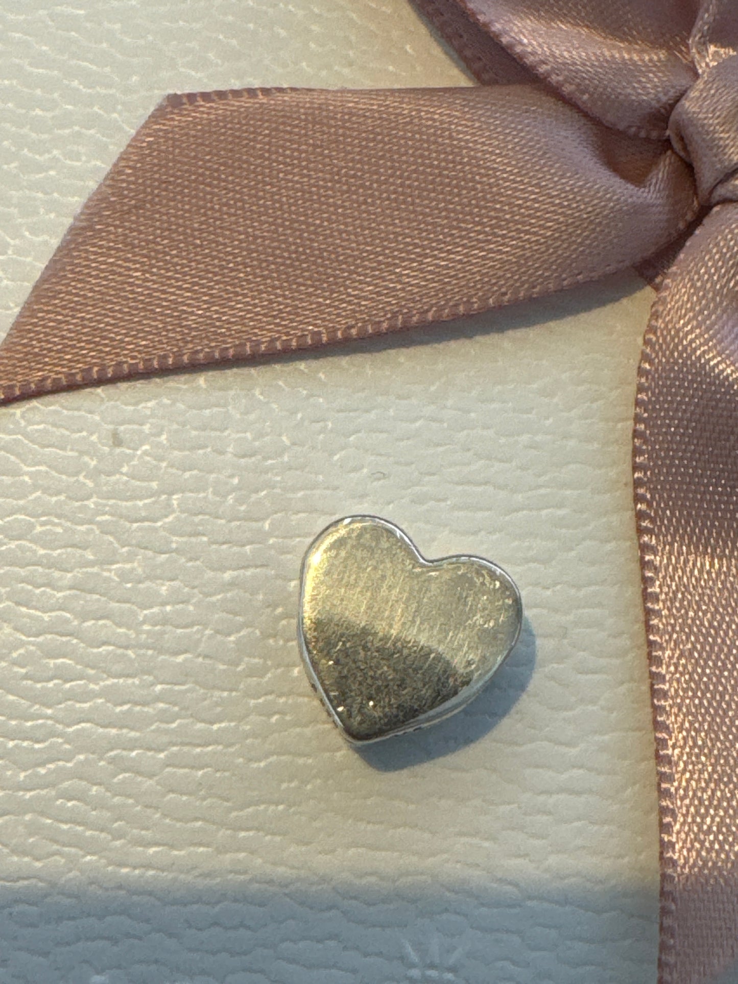 Genuine Pandora HTF Pink Lotus Flower Enamel Heart Charm