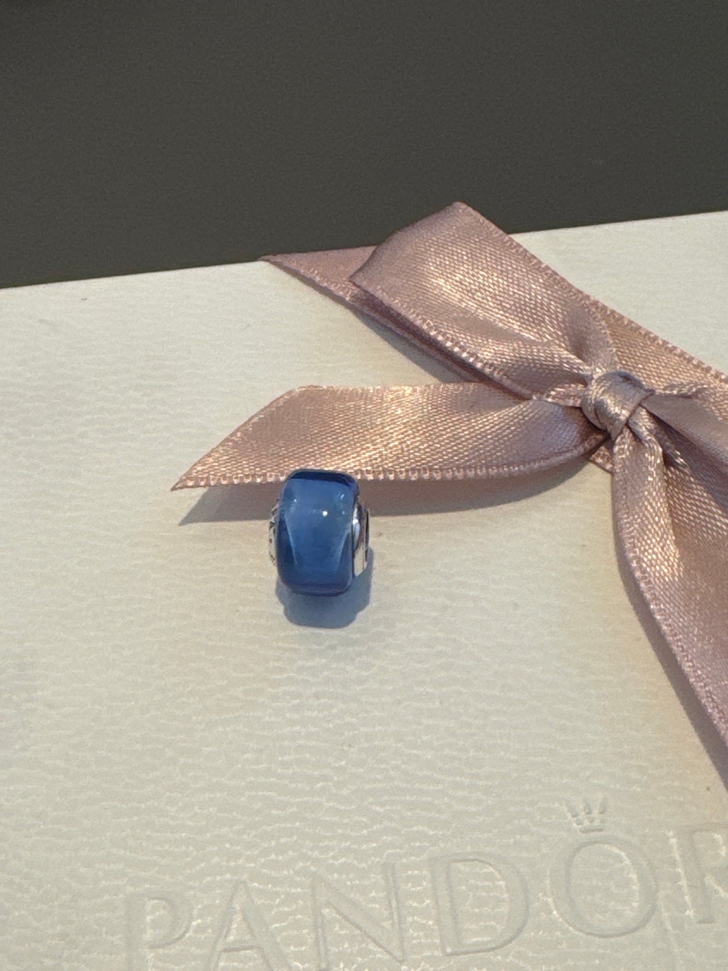 Genuine Pandora Mini Murano Blue Charm