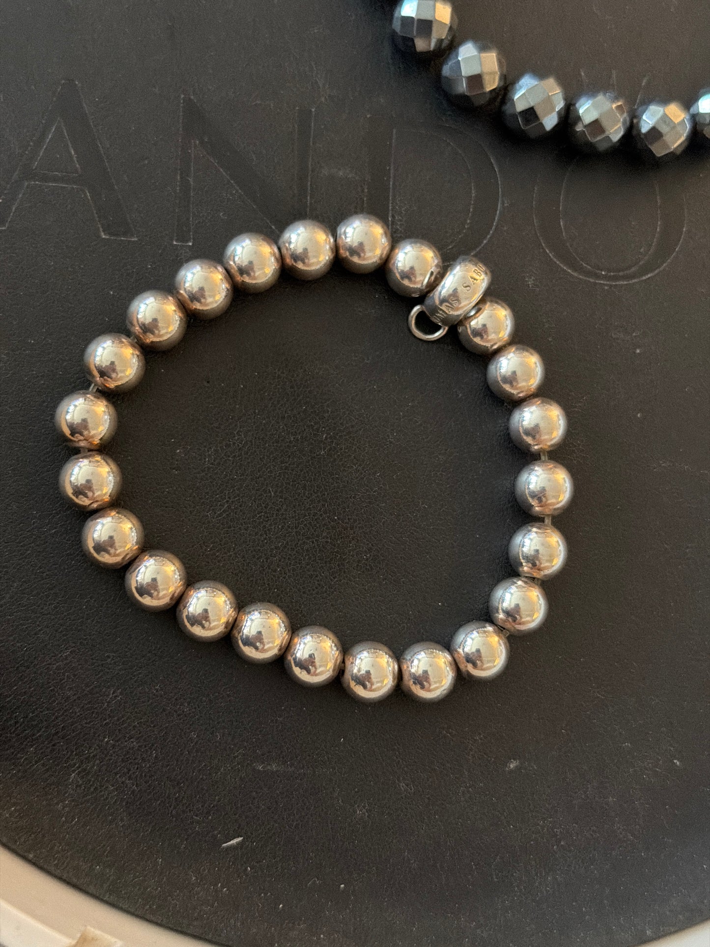 Genuine Thomas Sabo Sterling Silver Charm Clasp Silver Ball Shiny Bracelet