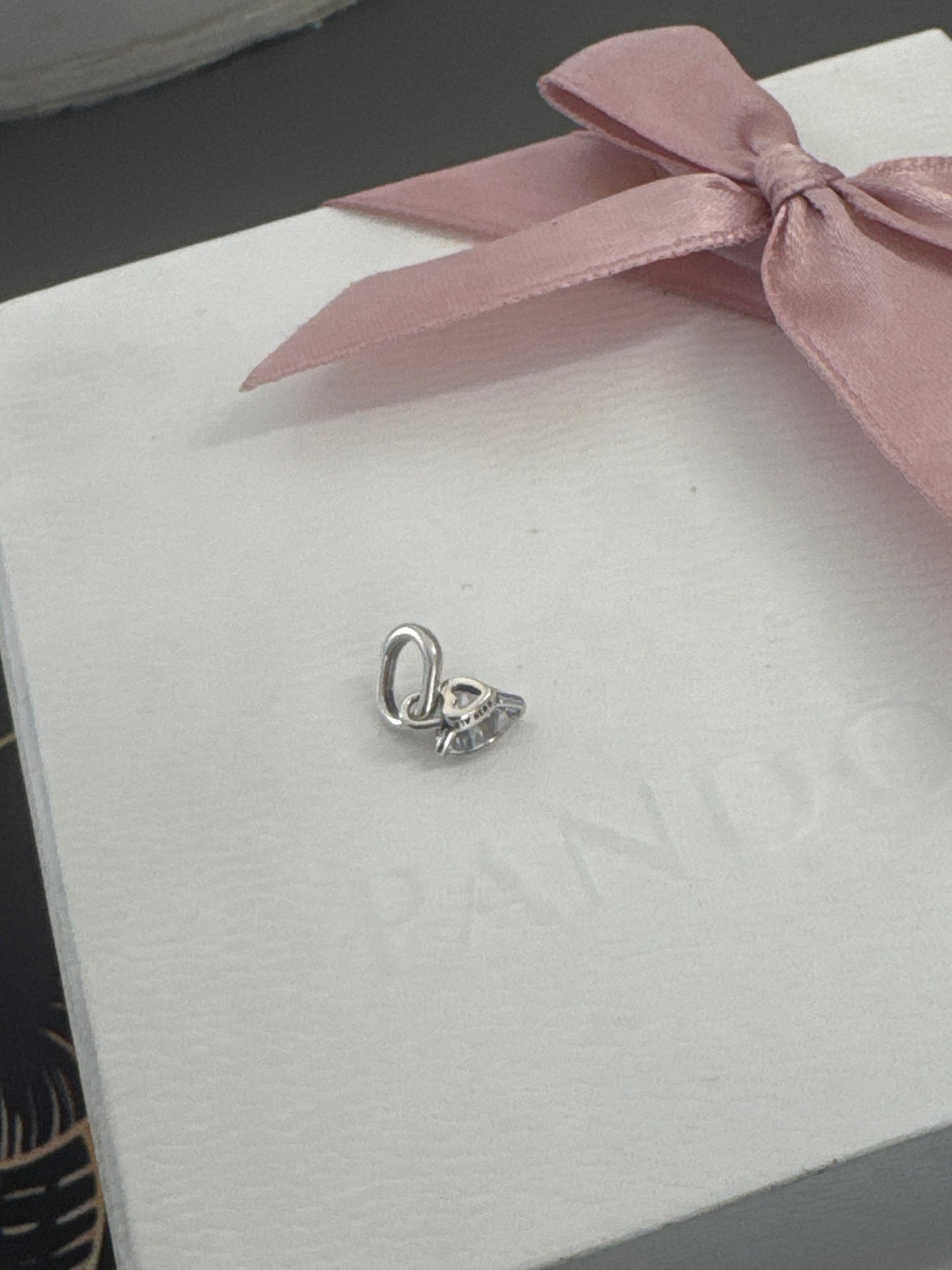 Genuine Pandora ME Padlock Heart CZ Pave Dangle Charm