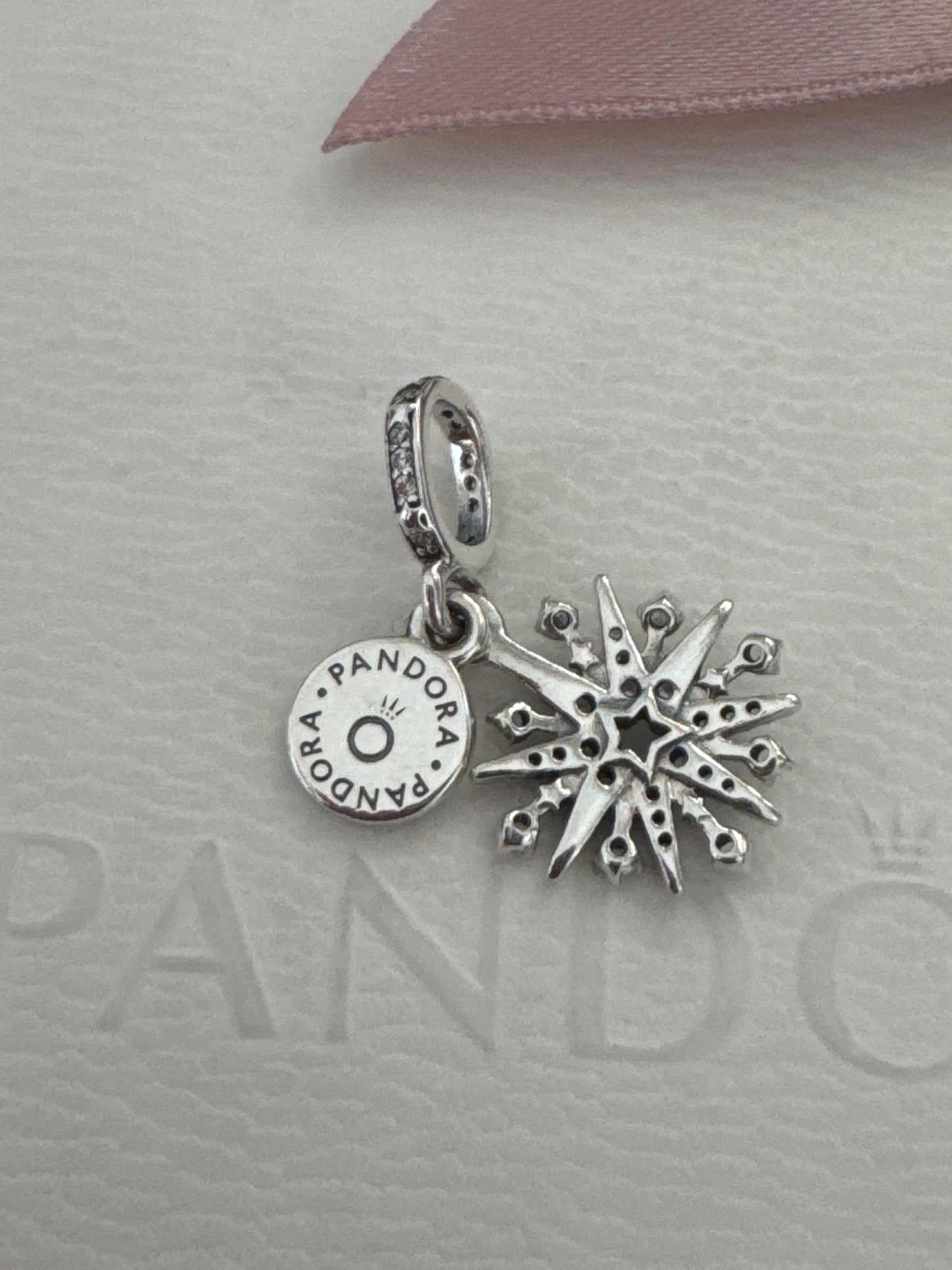 Genuine Pandora Sparkling Firework Double - The Future Is Bright Dangle Charm