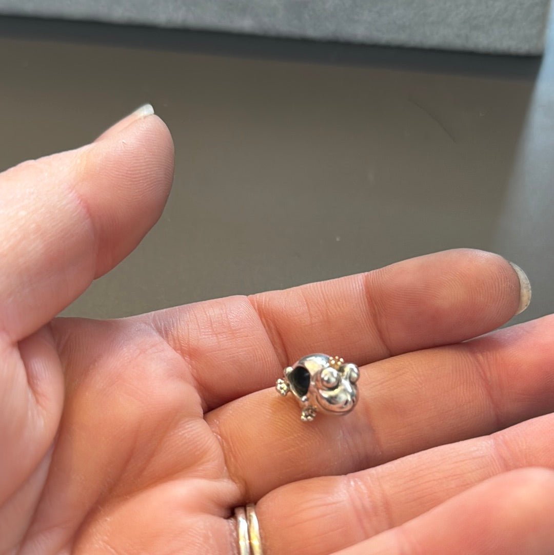Genuine Pandora Two Tone Frog Prince New Style Charm