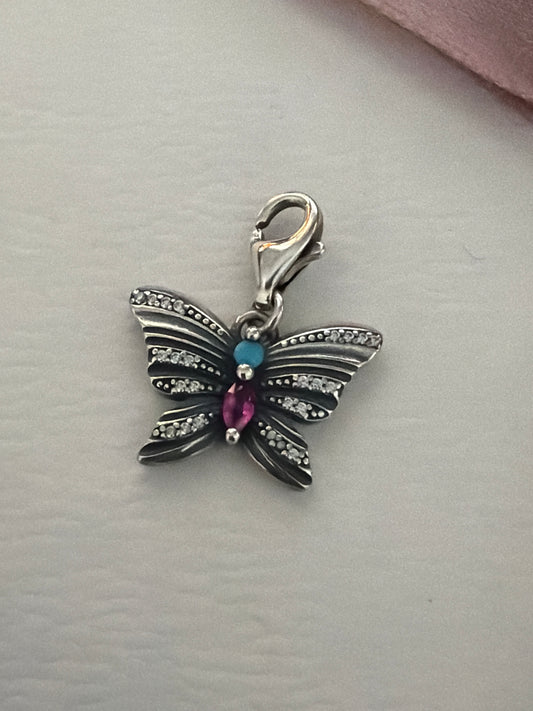 Genuine Thomas Sabo CZ Butterfly Dangle Clip Charm