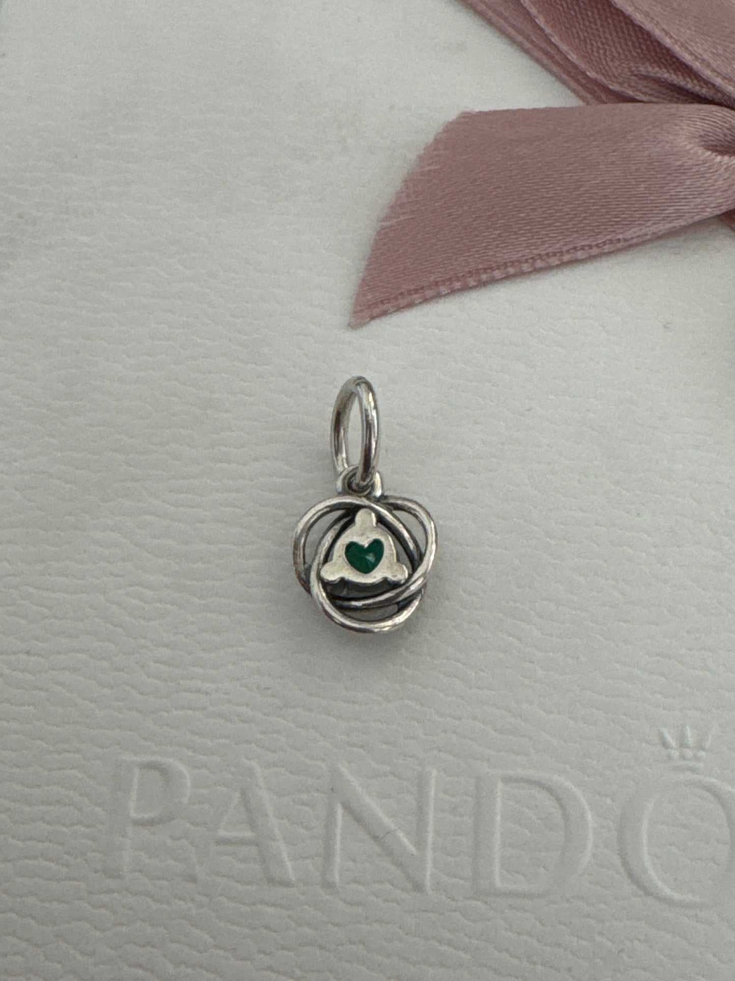 Genin Pandora Eternity Green Birthstone Pendant Dangle Charm