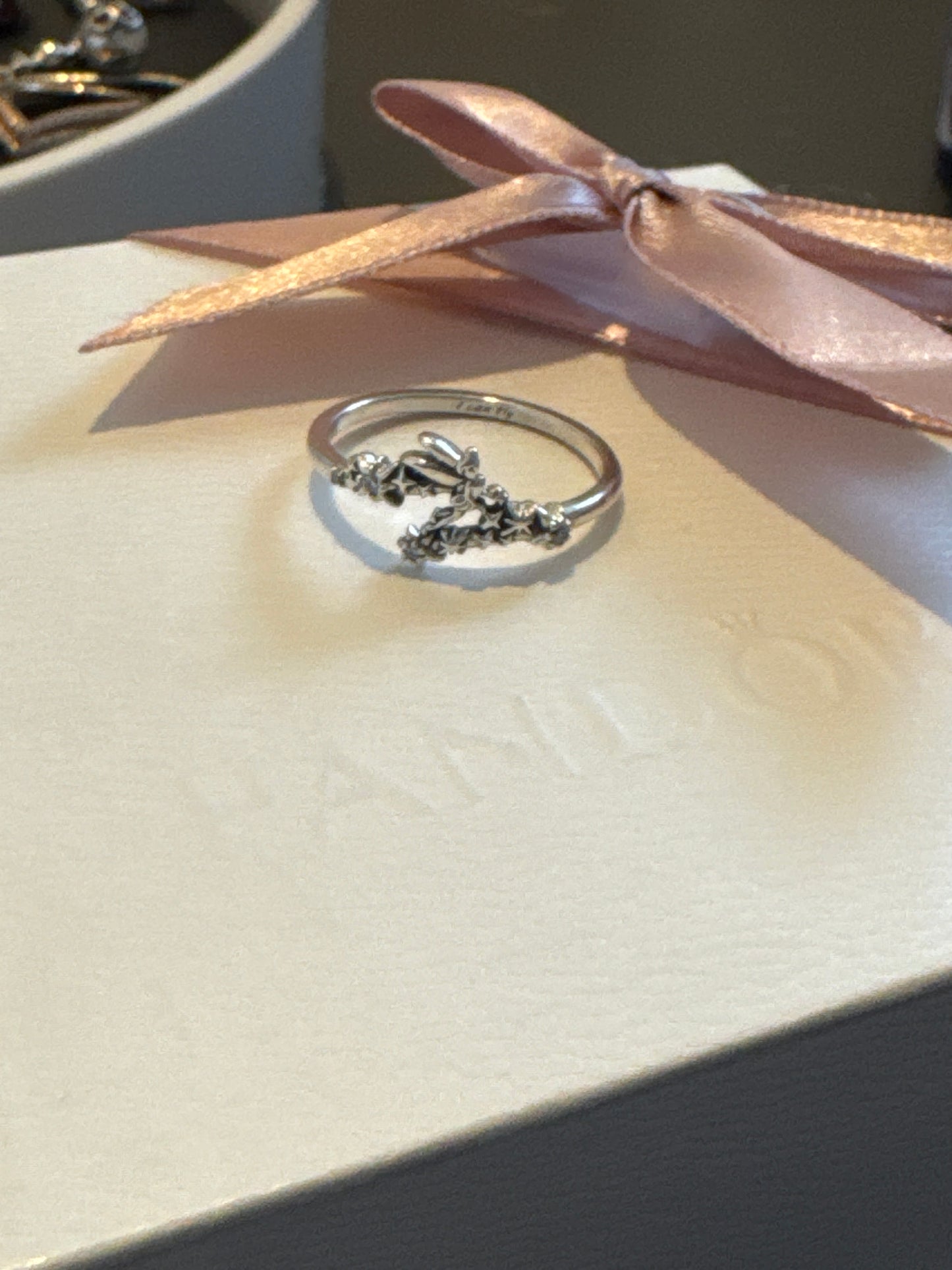 Genuine Pandora Disney Princess Tinkerbell Ring 60
