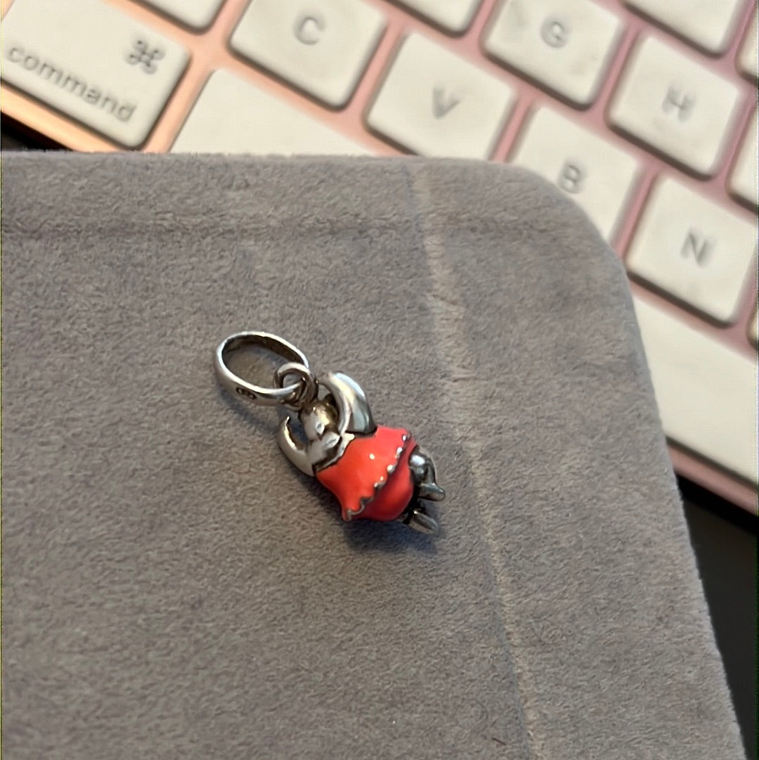 Genuine Links of London Enamel Pink Dancing Hippo Charm