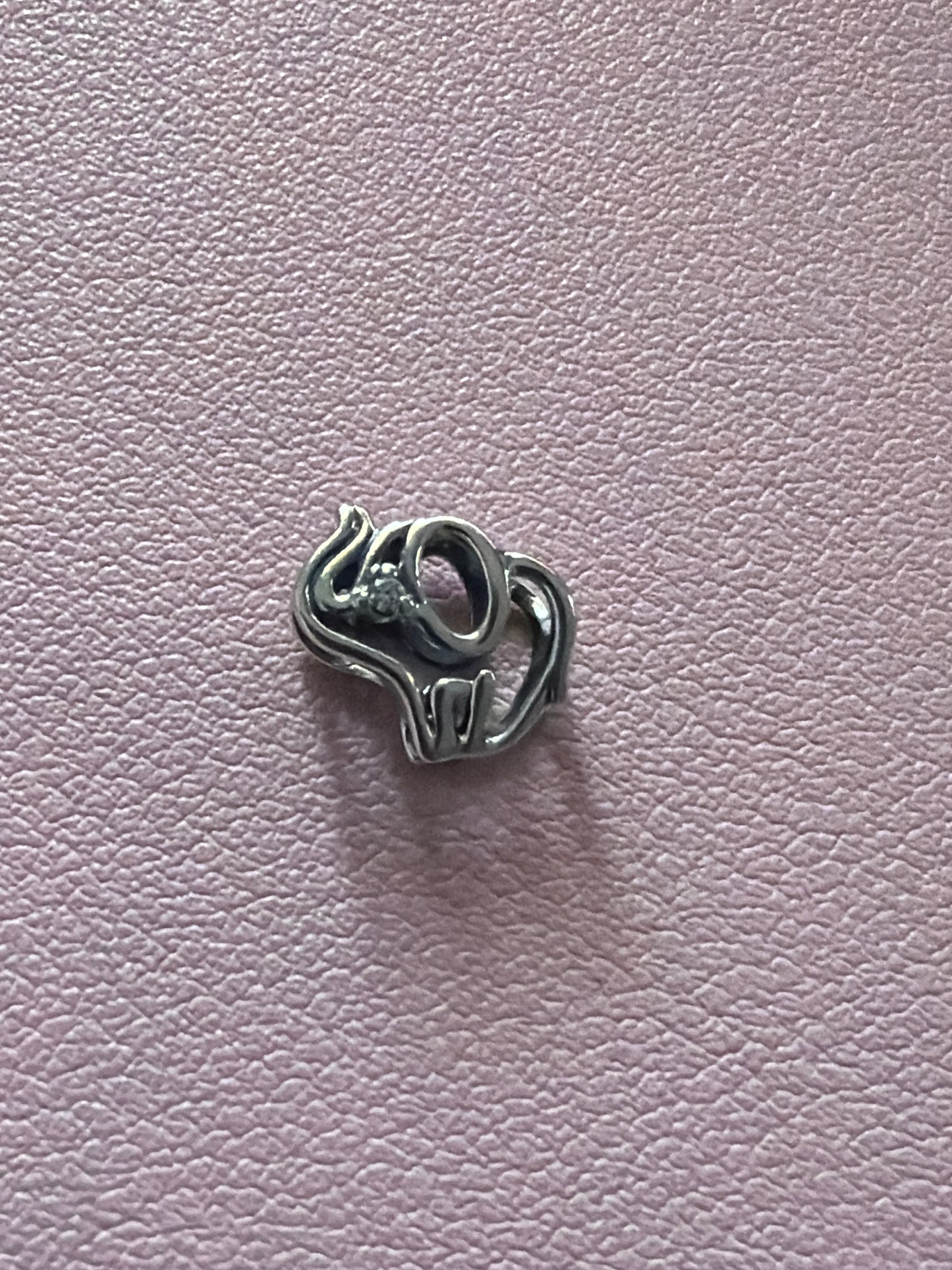 Genuine Pandora Open CZ Elephant Charm