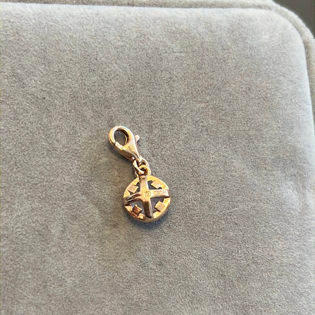 Genuine Thomas Sabo Rose Gold Pale Pink October Birthstone Dangle Charm