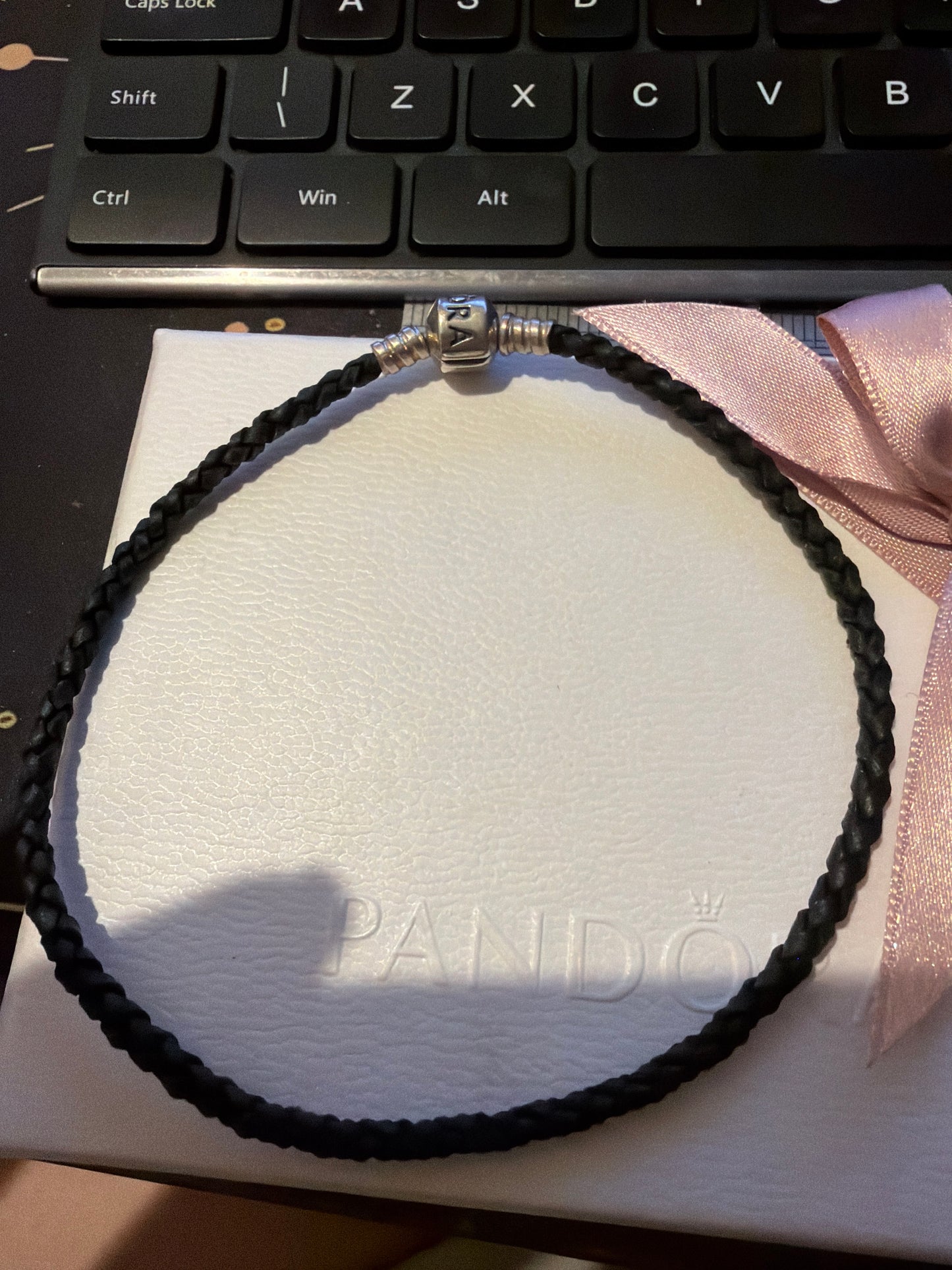 Genuine Pandora Leather Large Bracelet/ Anklet 27cm