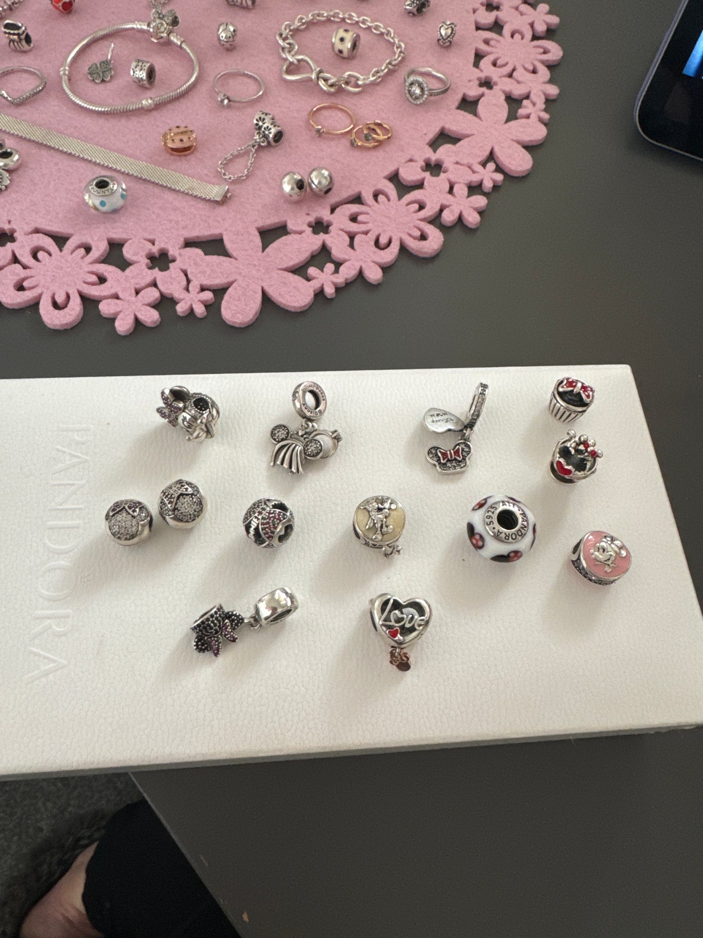 Sterling Silver Disney Bundle of Charms and Clips