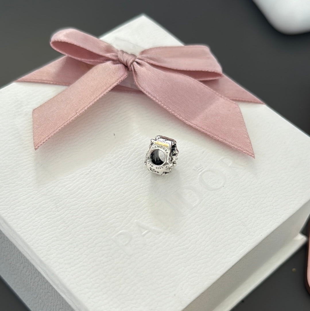 Genuine Pandora Disney Beauty and the Beast Charm Openwork Charm