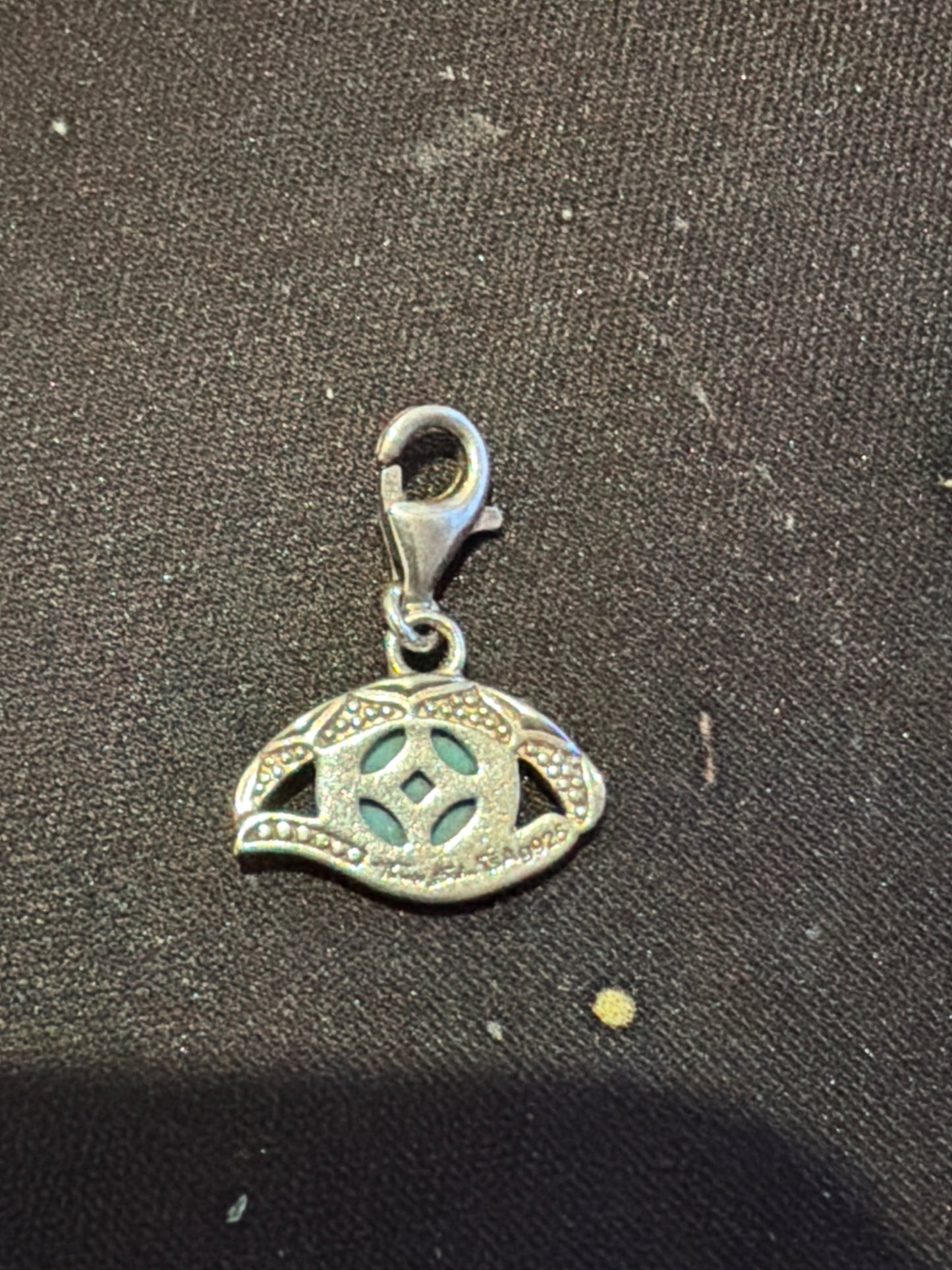 Genuine Thomas Sabo Turquoise Teal Lucky Evil Eye Dangle Charm