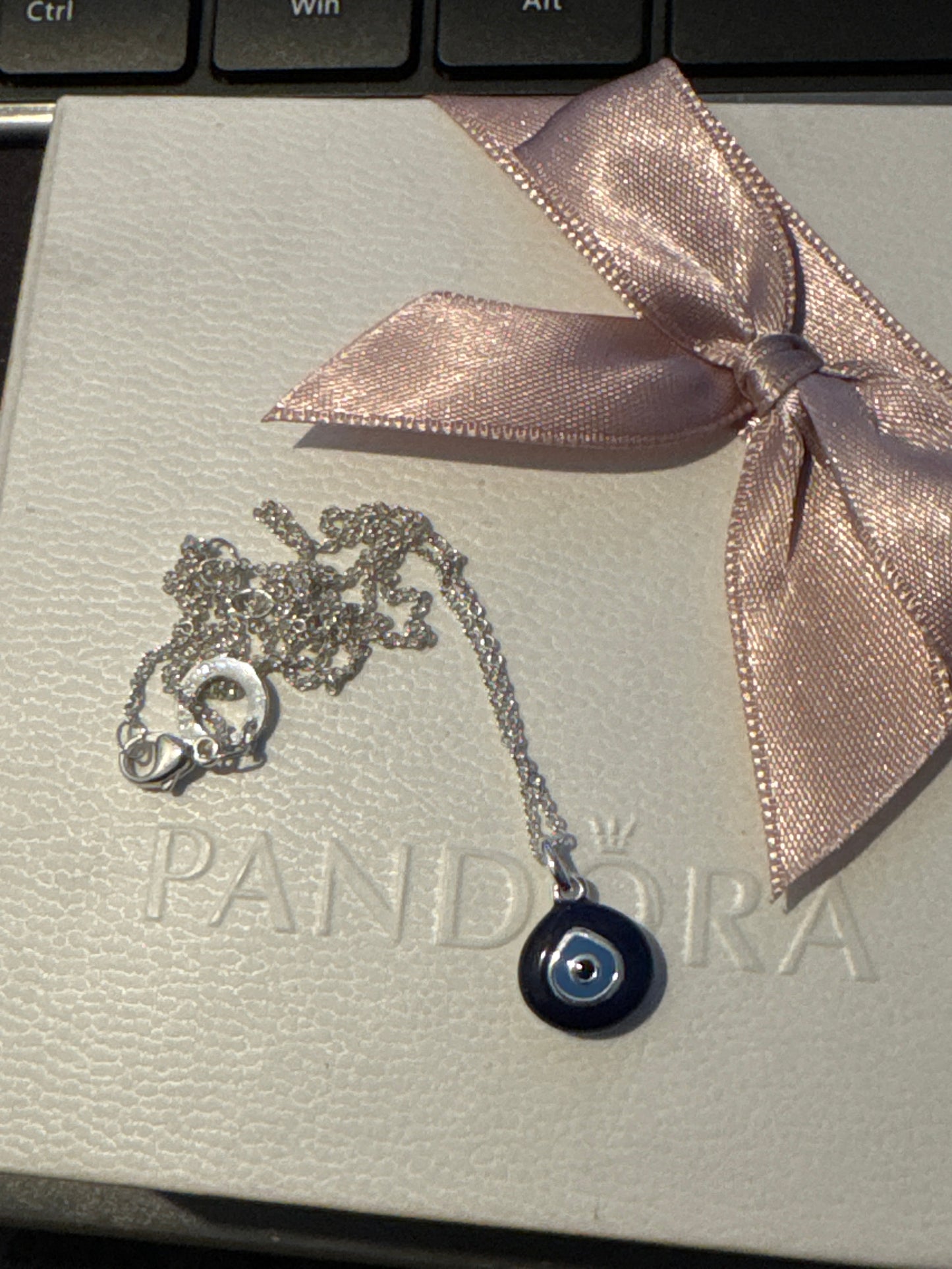 Genuine Thomas Sabo Nazar's Eye Evil Lucky Eye Necklace 45cm