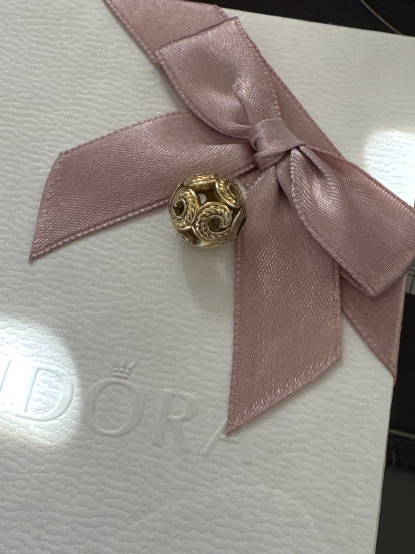 Genuine Thomas Sabo Sterling Silver & Gold Plated Wave Karma Bead