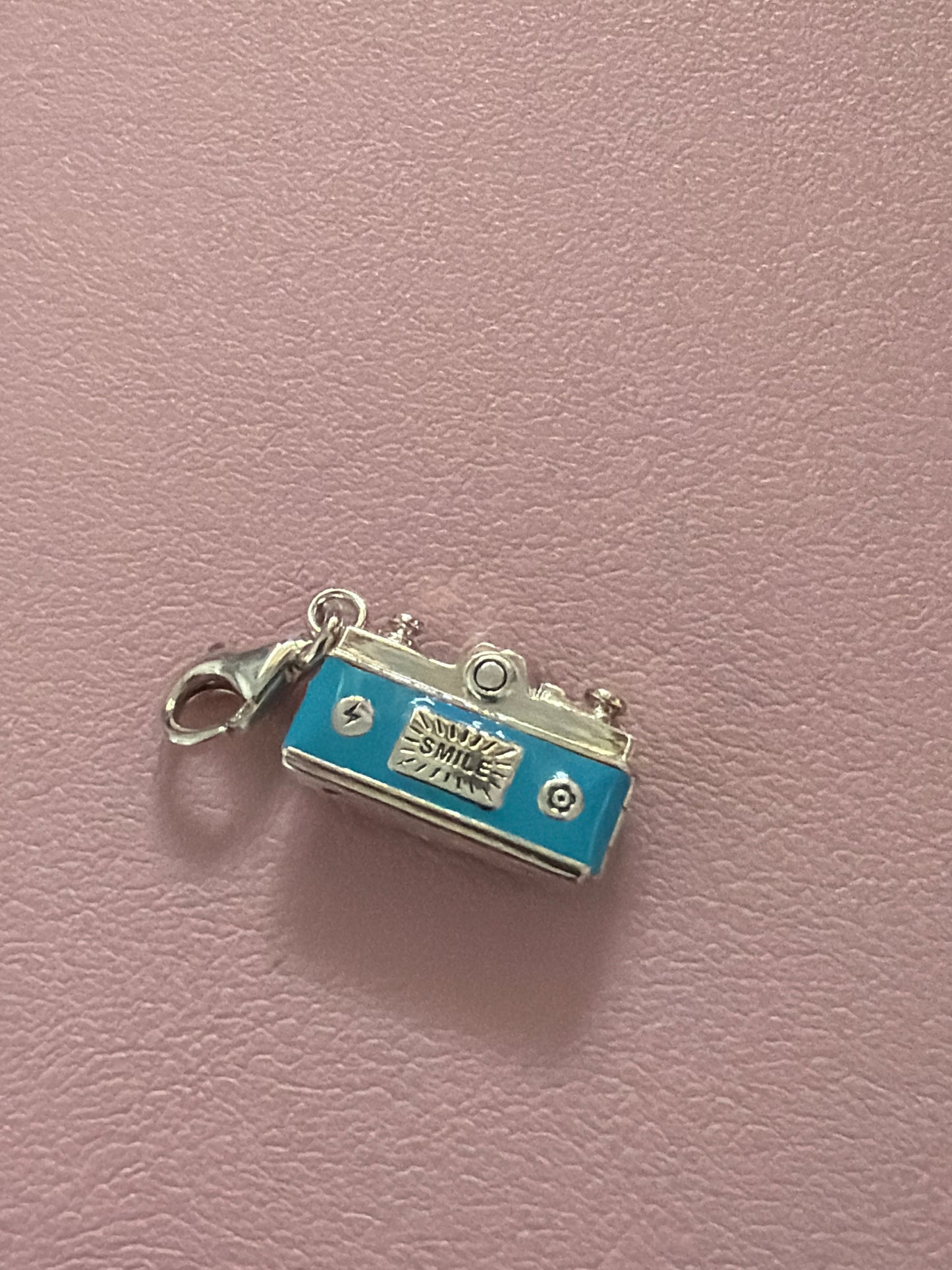 Genuine Thomas Sabo Enamel CZ Camera Dangle Clip Charm