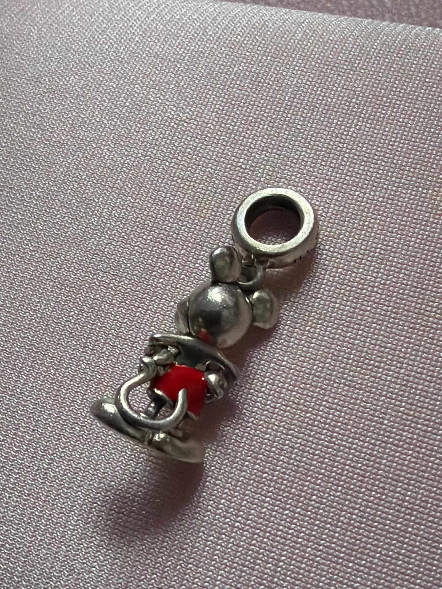 Genuine Chamilia Disney Mickey Mouse Enamel Dangle Charm