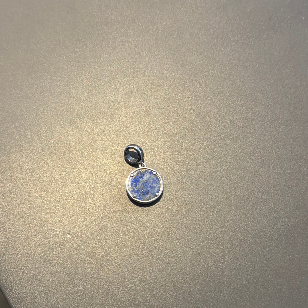 Genuine Welsh Clogau Silver & 9ct Rose Gold Tree of Life Lapis Lazuli Dangle Charm