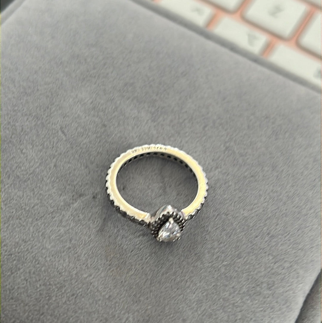 Genuine Pandora Teardrop Pave Ring 48 Kids