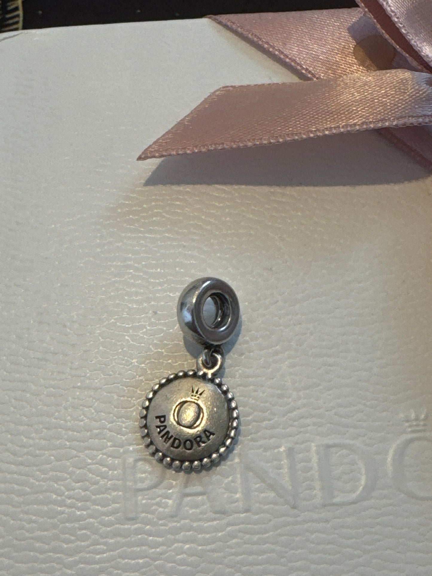 Genuine Pandora Happy 25th Anniversary Dangle Personalised Charm