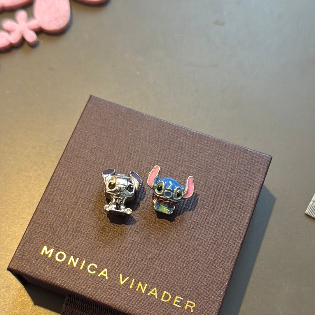 Pair of Stitch Enamel Charms