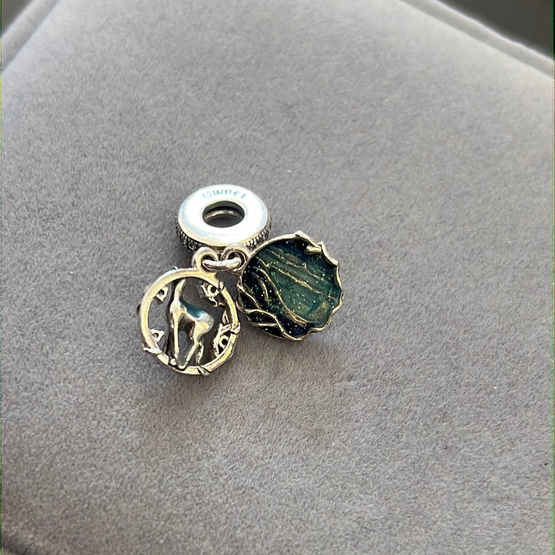 Genuine Pandora Harry Potter Patronus Snape 'Always' Doe Dangle Charm