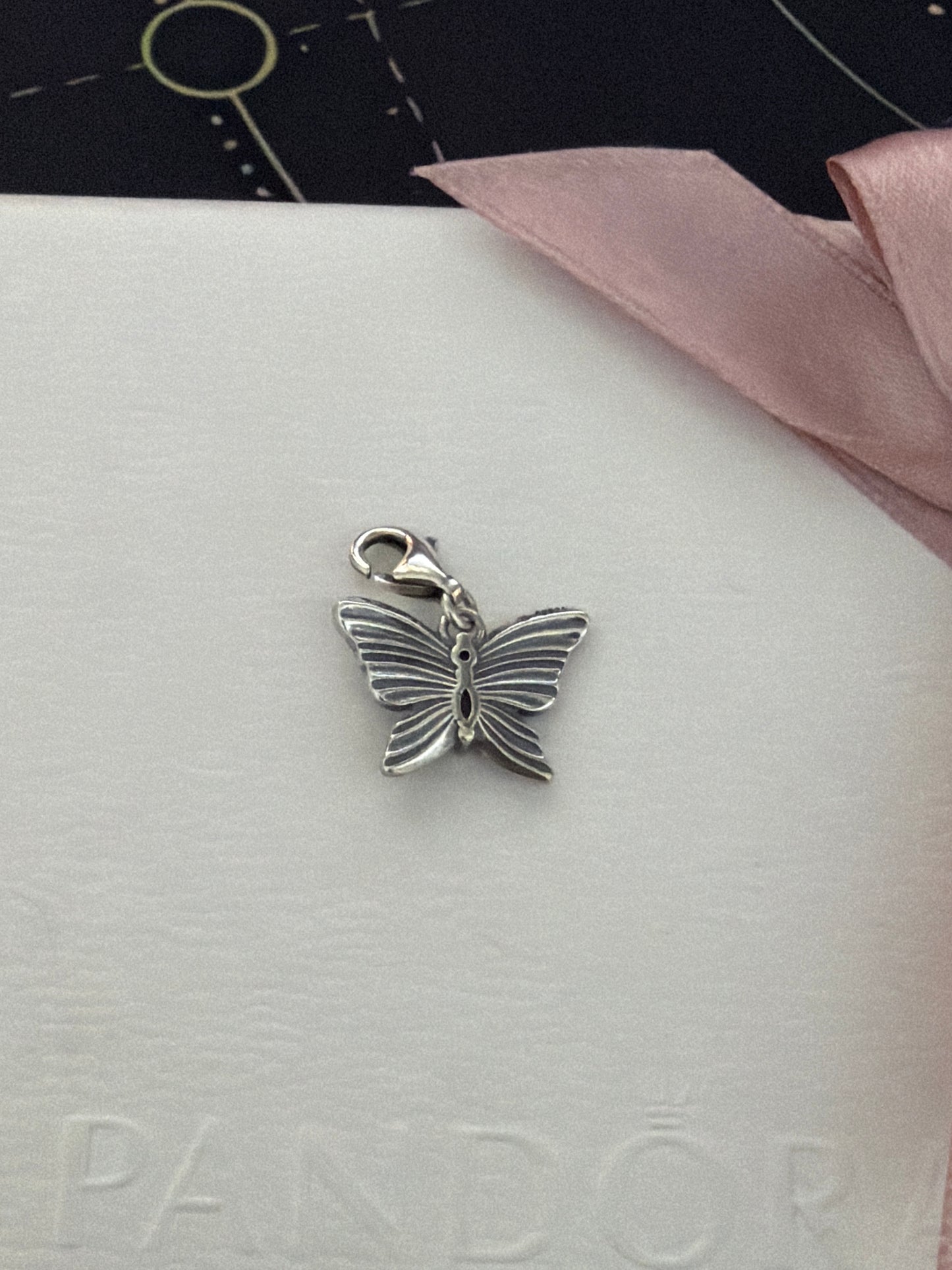 Genuine Thomas Sabo CZ Butterfly Dangle Clip Charm