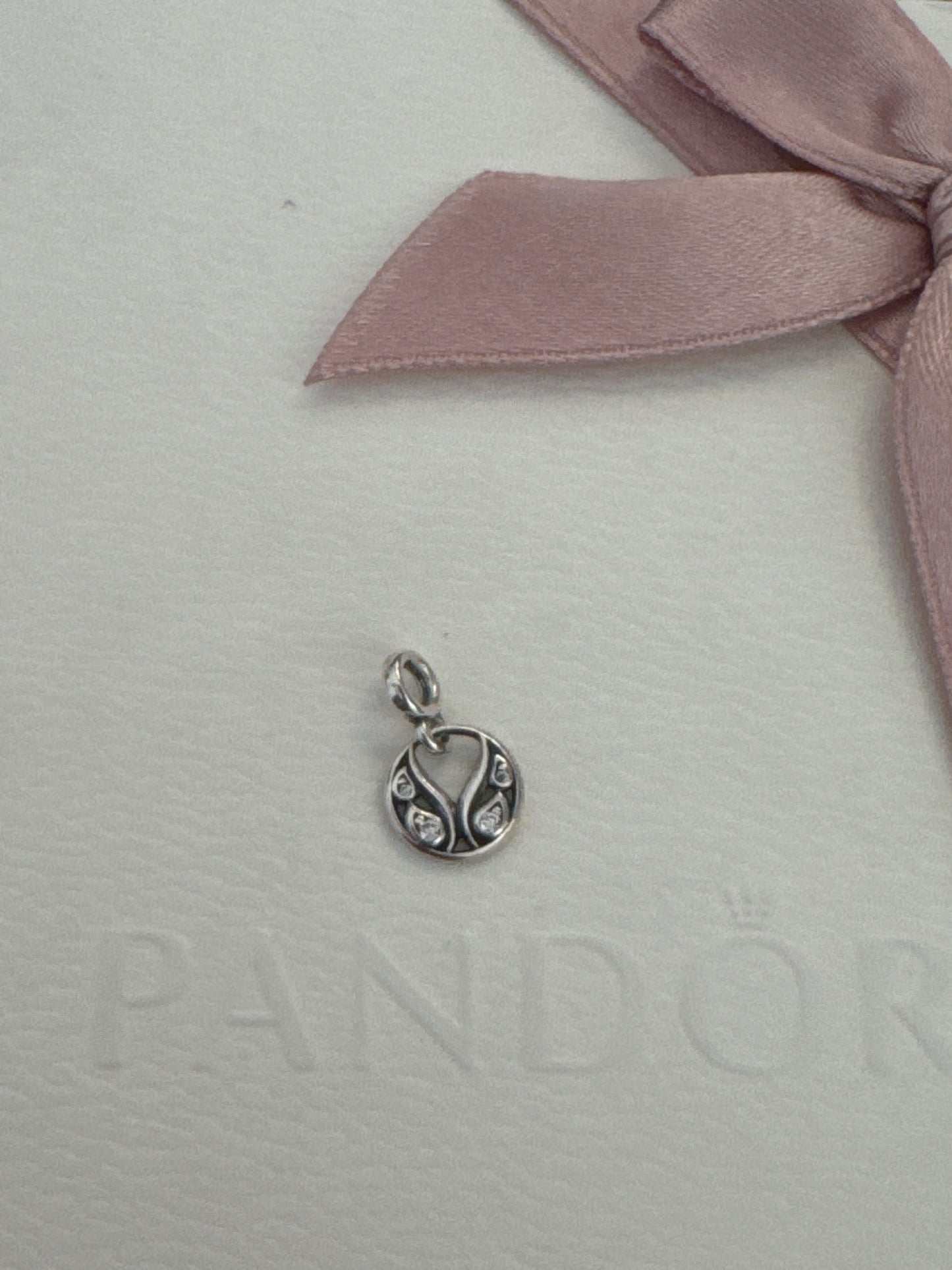 Genuine Pandora Me CZ Burning Wings Small Medallion Essence Charm