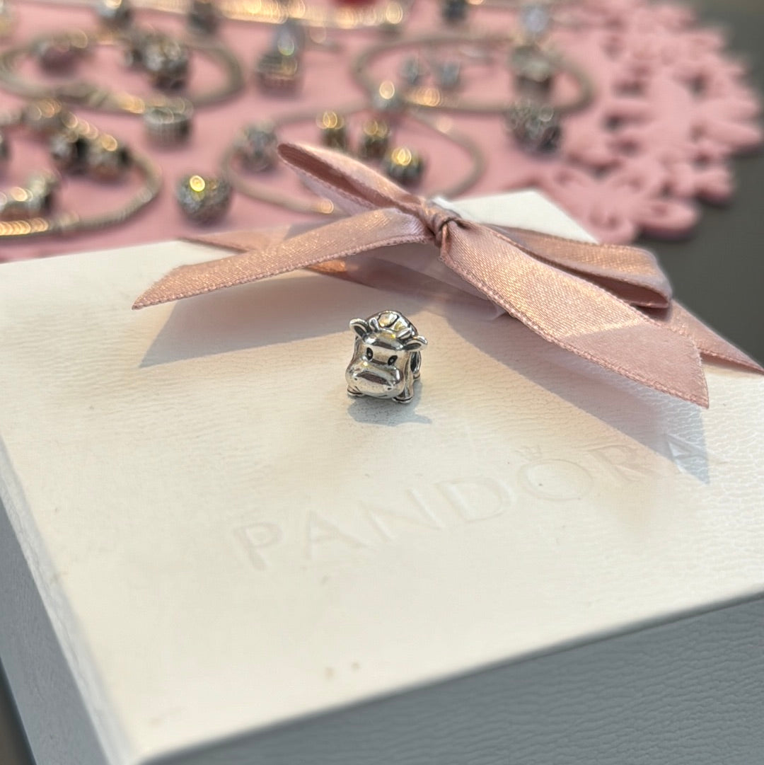 Genuine Pandora Cow Face Charm Cute Animal