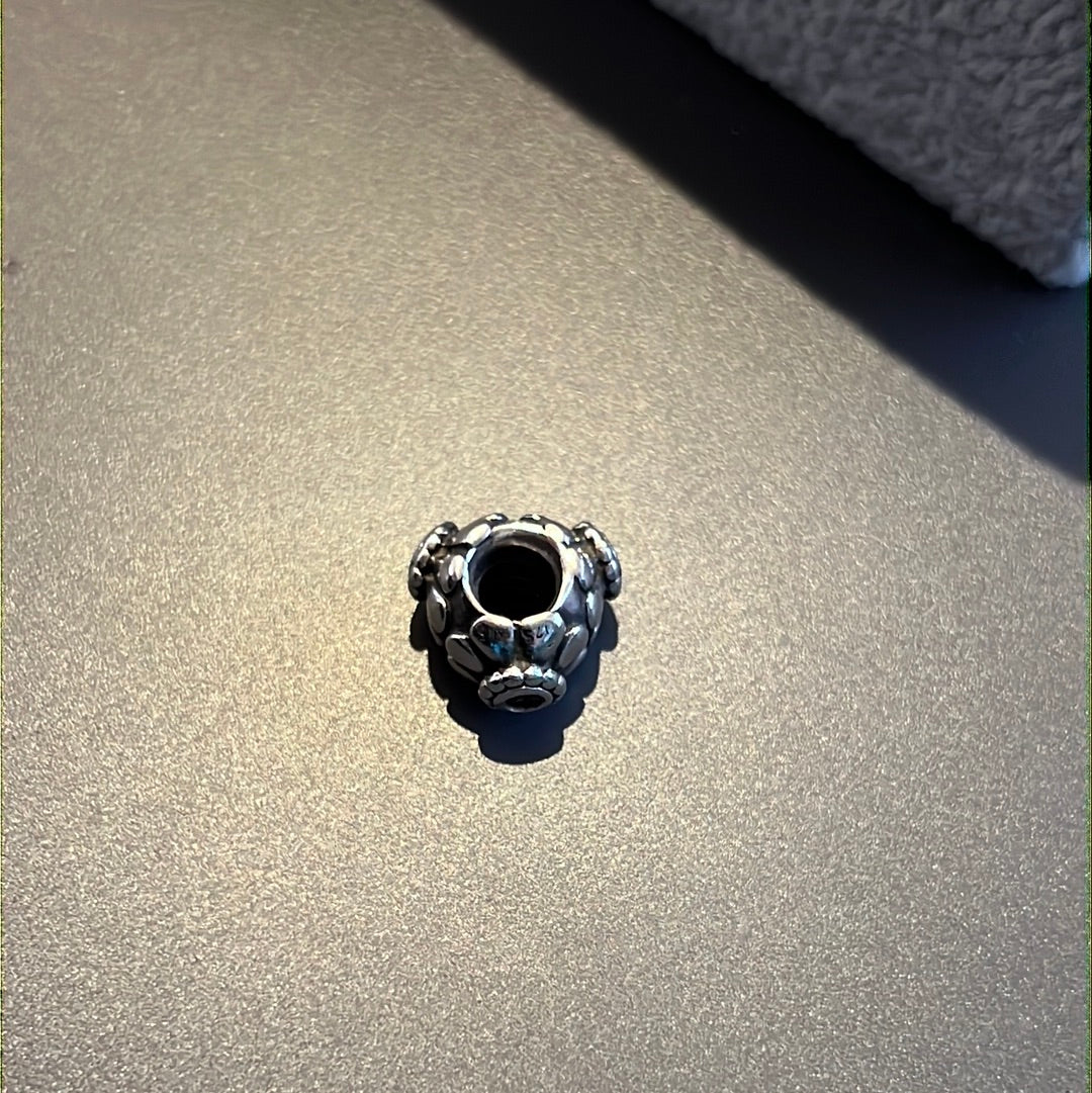 Genuine Pandora Rare HTF CZ Sunflower Charm